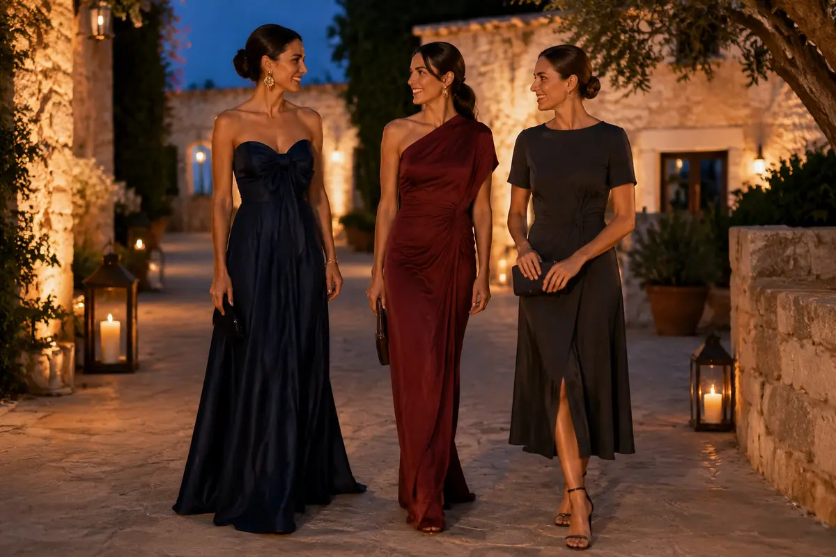 Imagen destacada de Vestidos de invitada para bodas de noche: cómo elegir