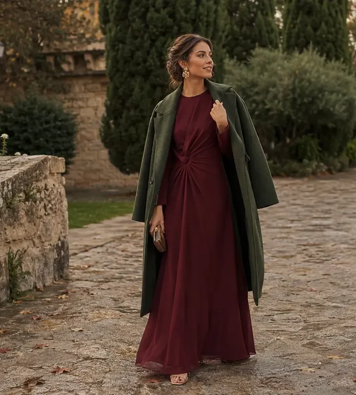 Imagen destacada de Vestidos de invitada de manga larga para bodas de otoño e invierno